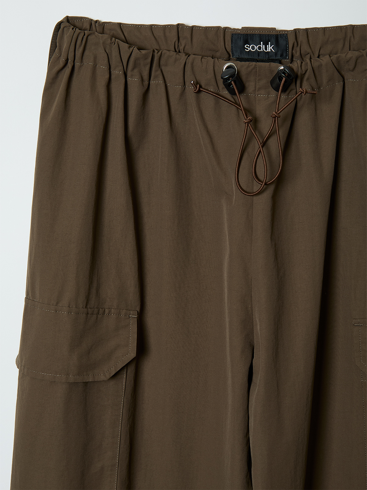 parachute wide trousers 詳細画像 khaki 3