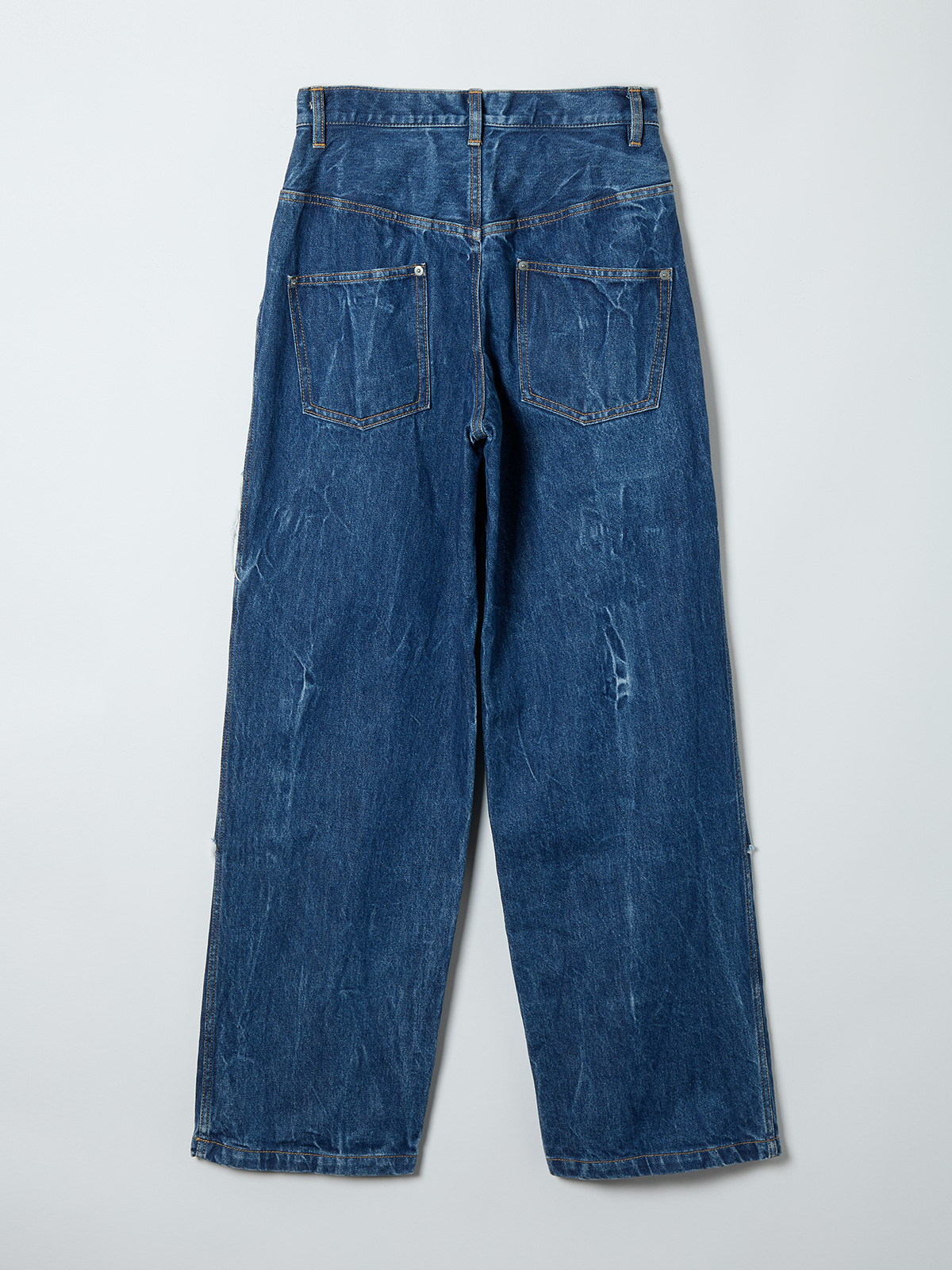 dots work denim trousers 詳細画像 blue 2
