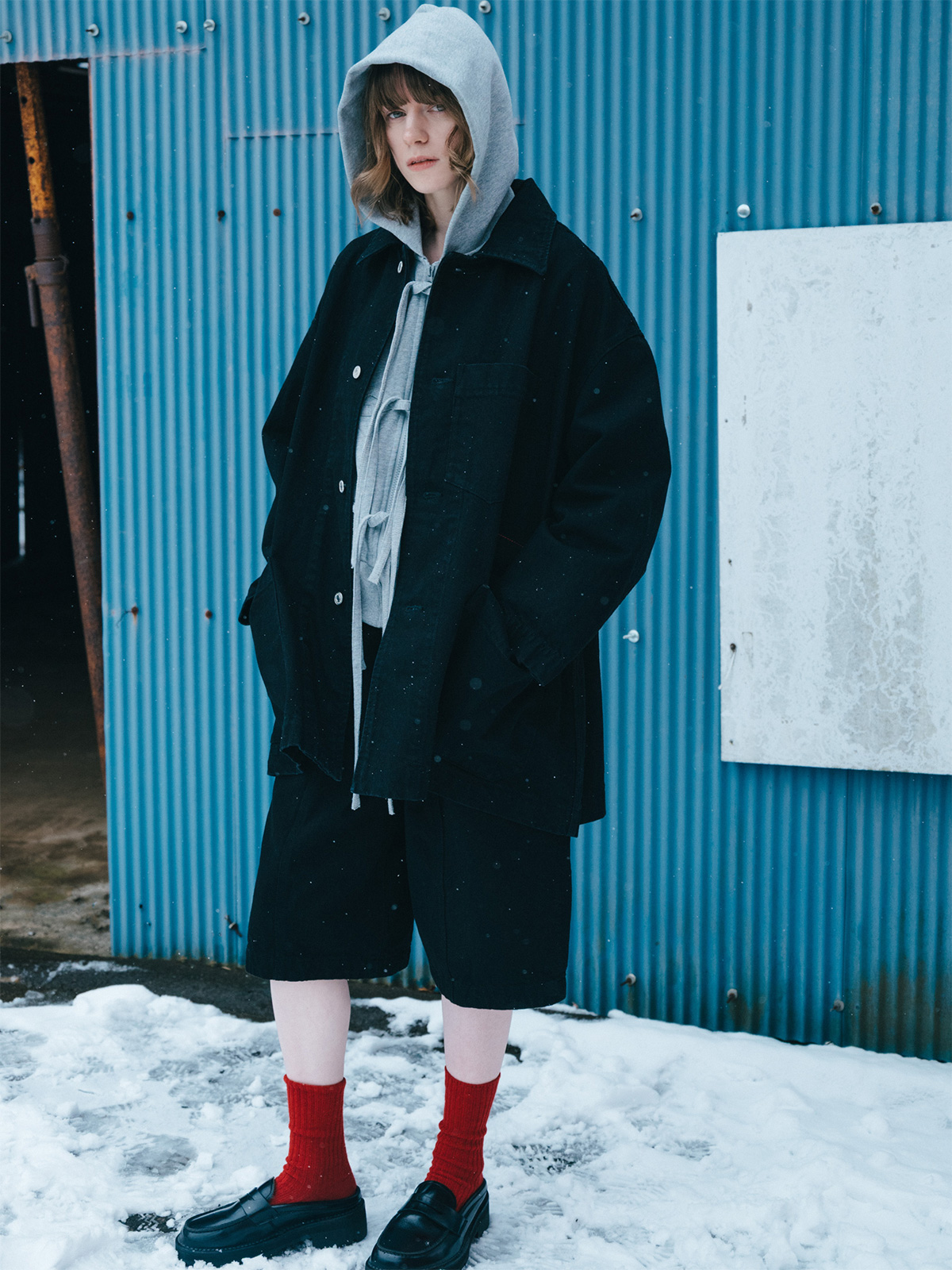 bigger bigger denim jacket 詳細画像 black 6