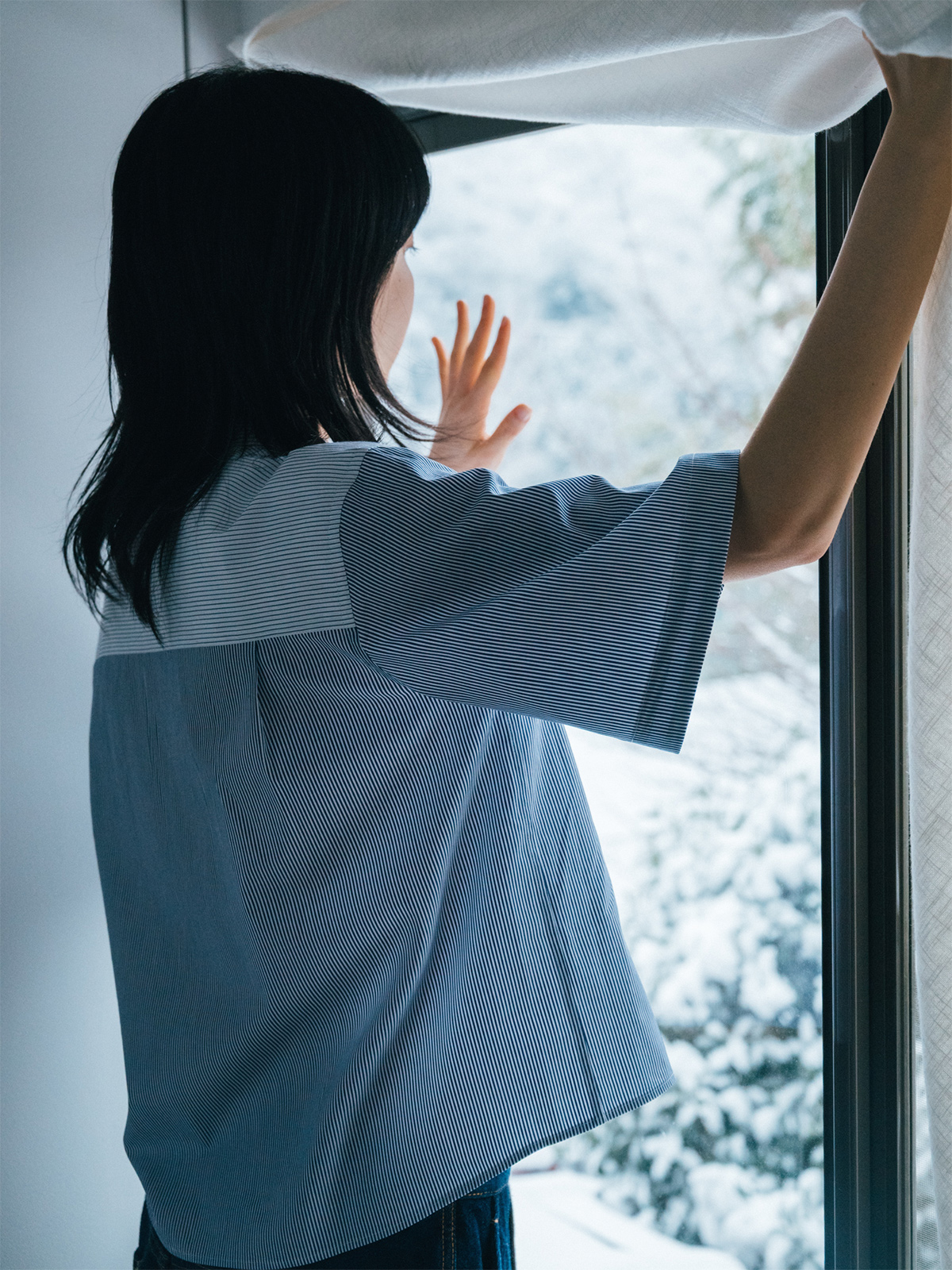 stripe goody shirt 詳細画像 blue 5