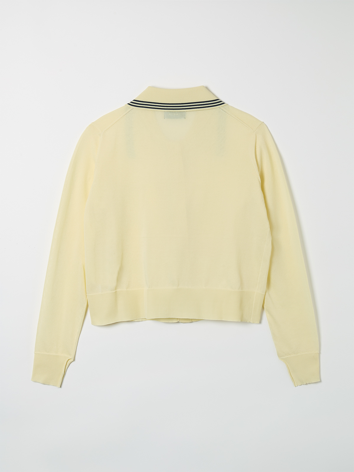 sheer knit polo cardigan 詳細画像 ivory 2