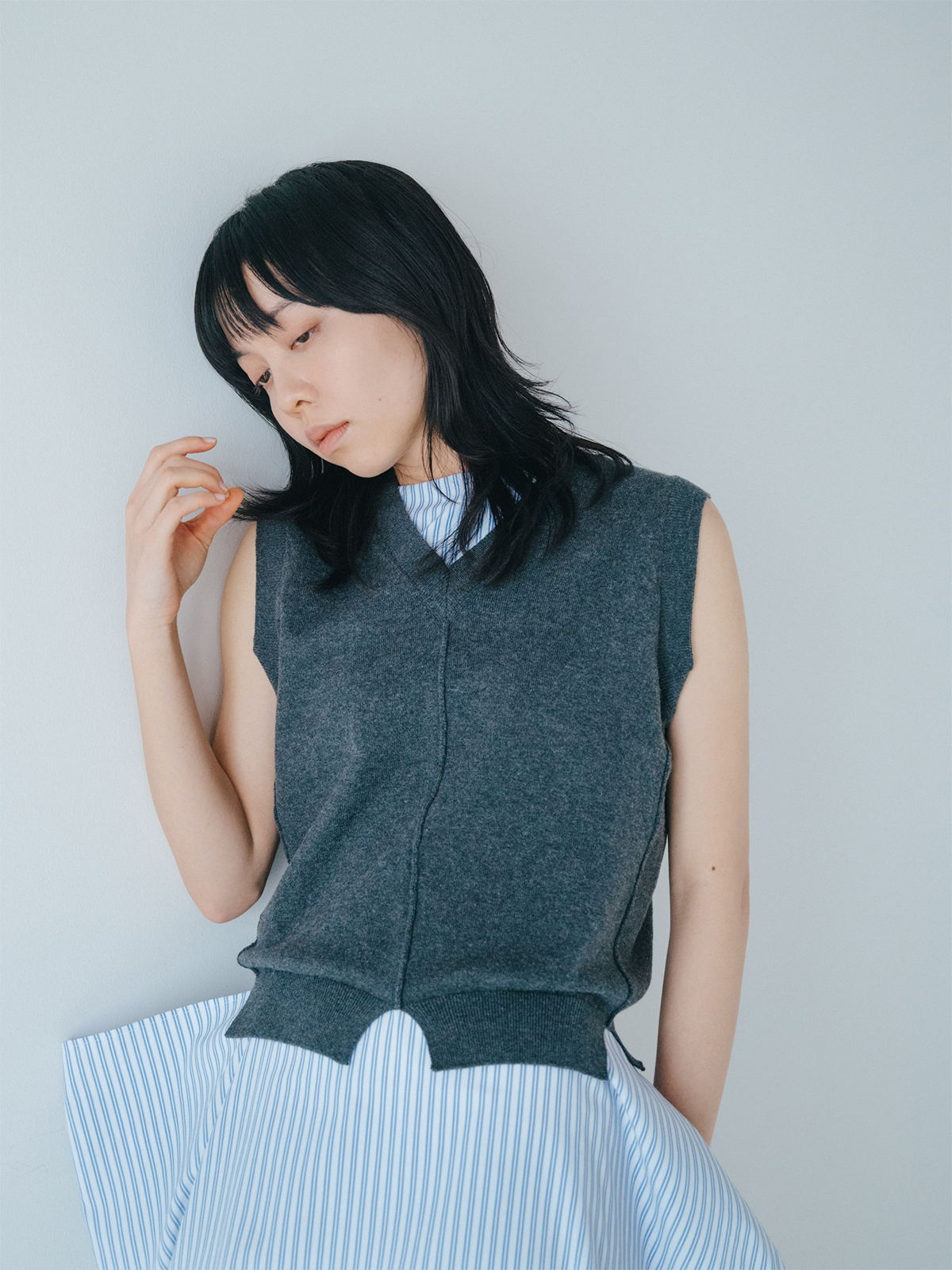 notch notch vest 詳細画像 gray 1