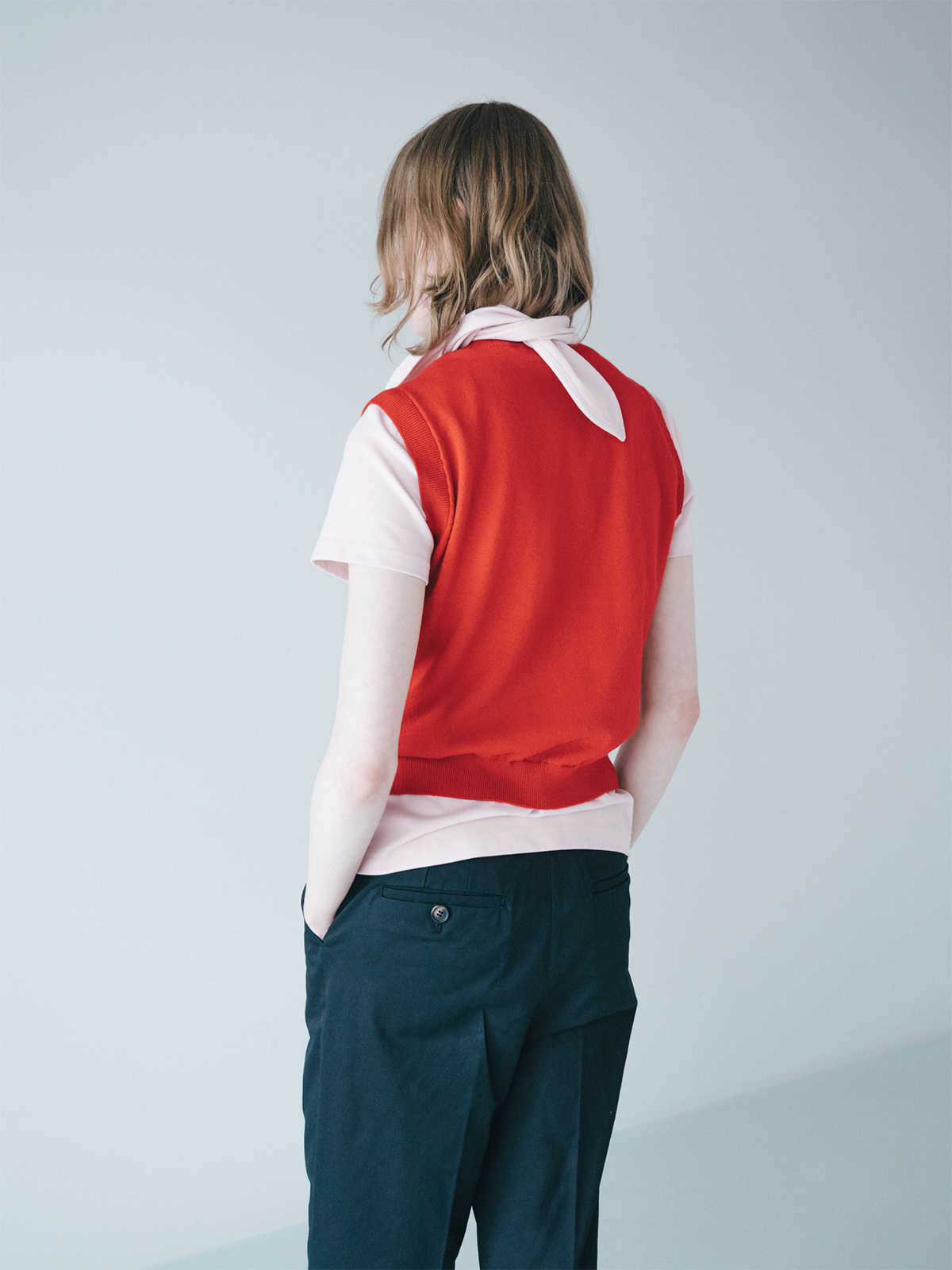 notch notch vest 詳細画像 red 3