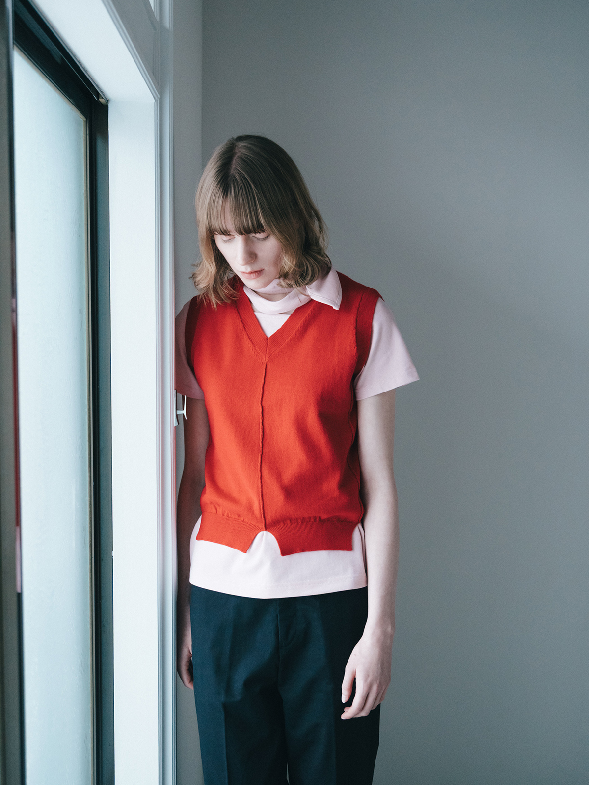 notch notch vest 詳細画像 red 4