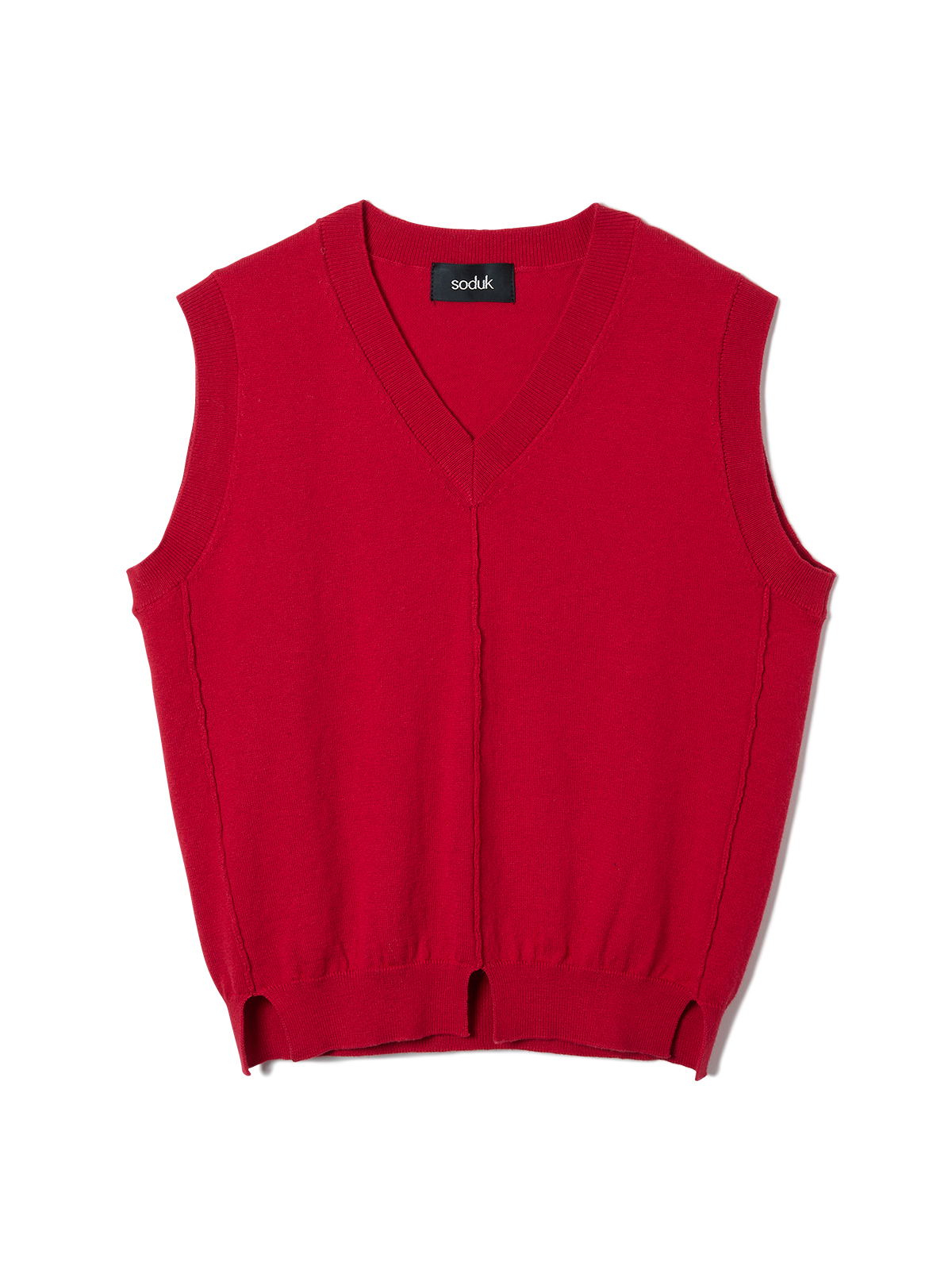 notch notch vest 詳細画像 red 1