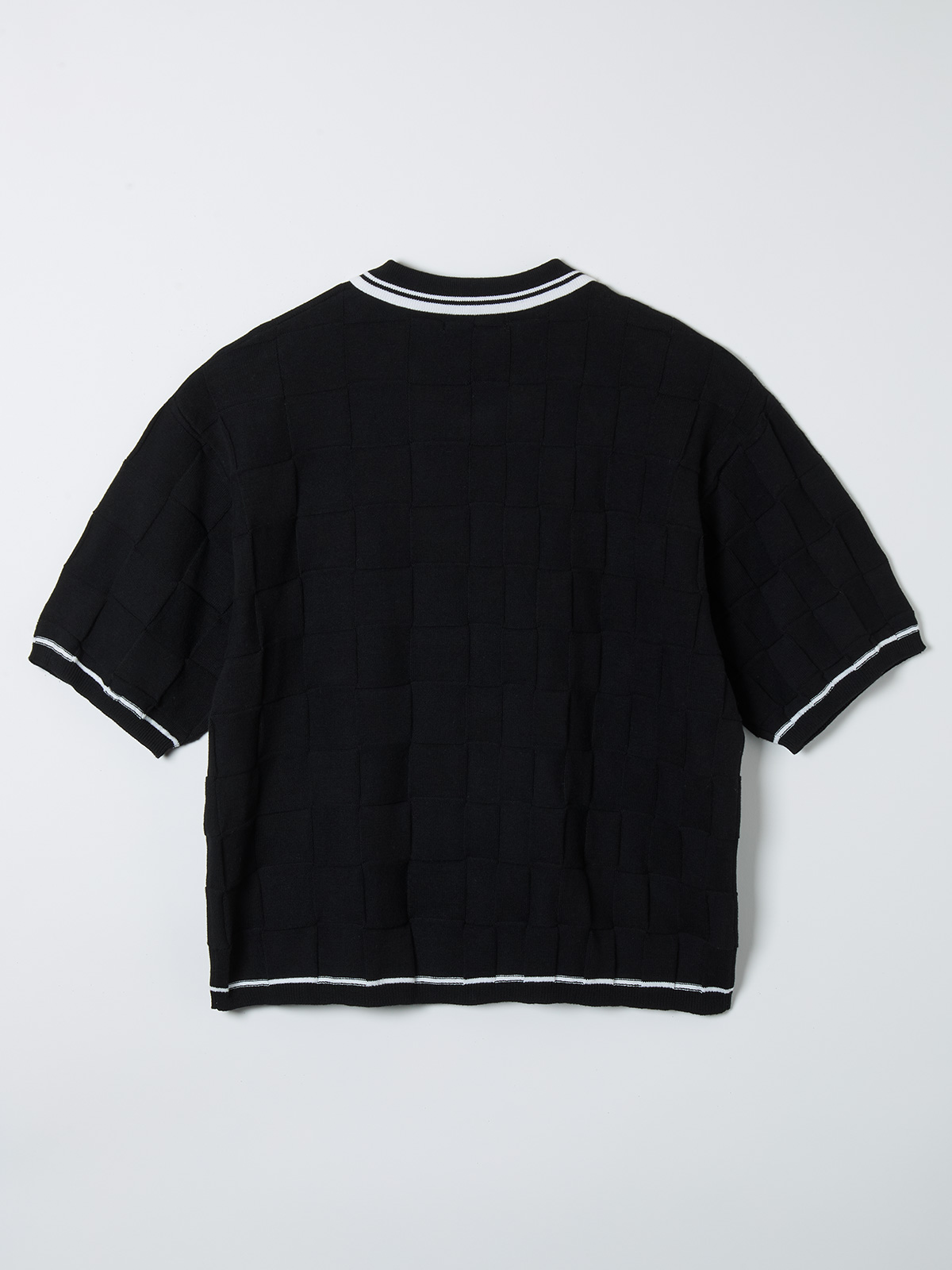 dog and cat bawling zip knit 詳細画像 black 2