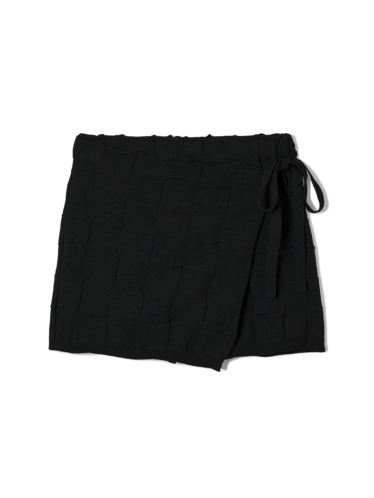 wrapping knit shorts 詳細画像 black 1
