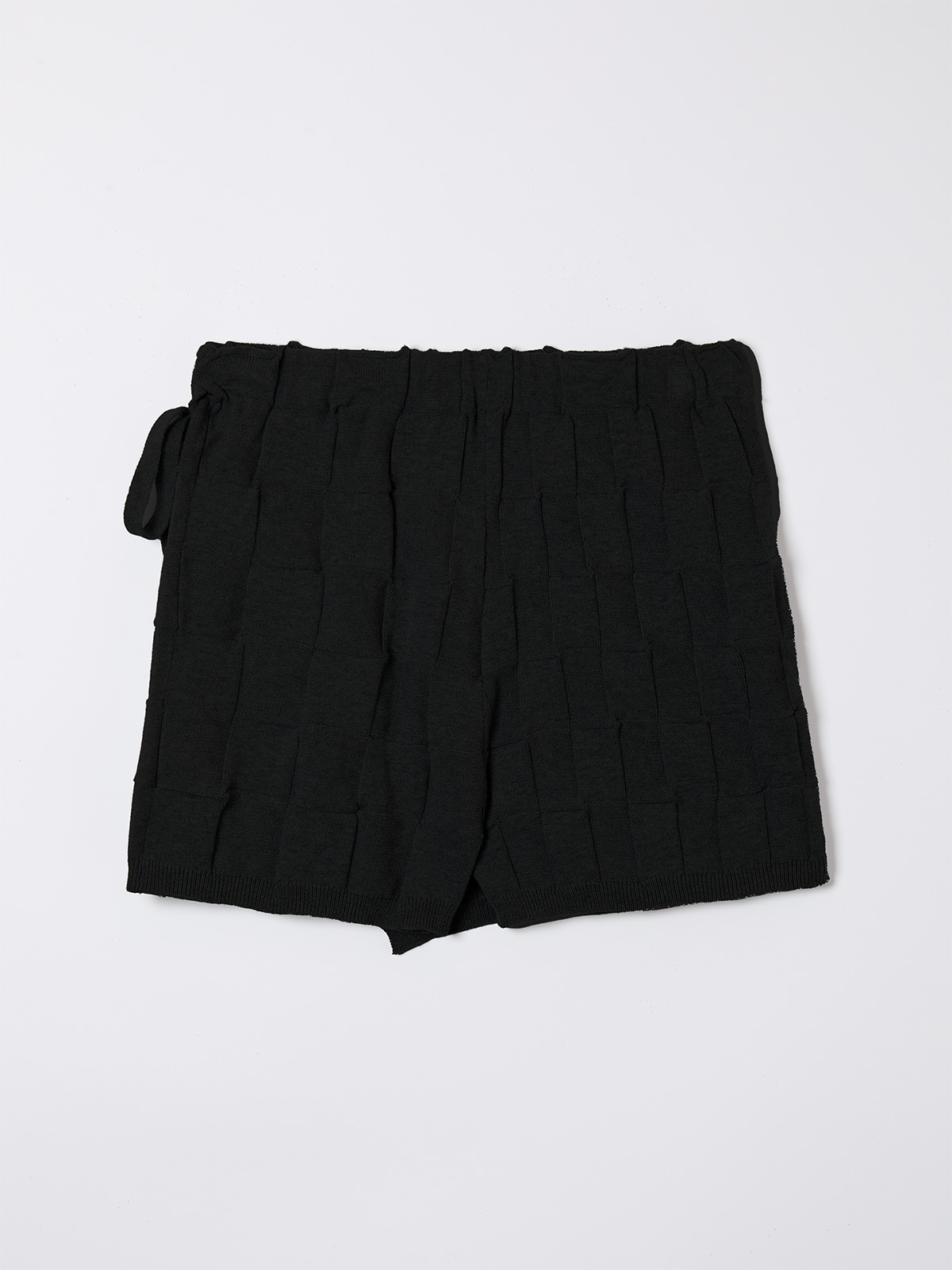 wrapping knit shorts 詳細画像 black 2
