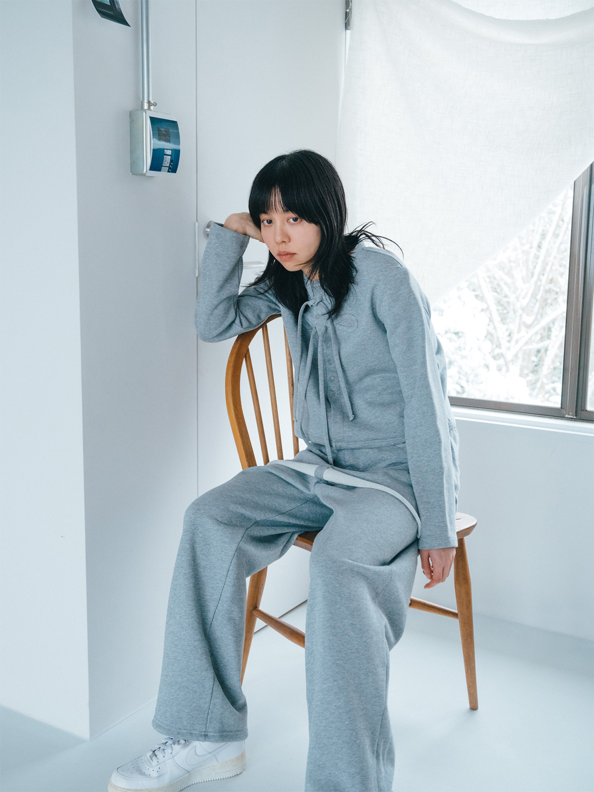 ribbon cardigan 詳細画像 gray 2