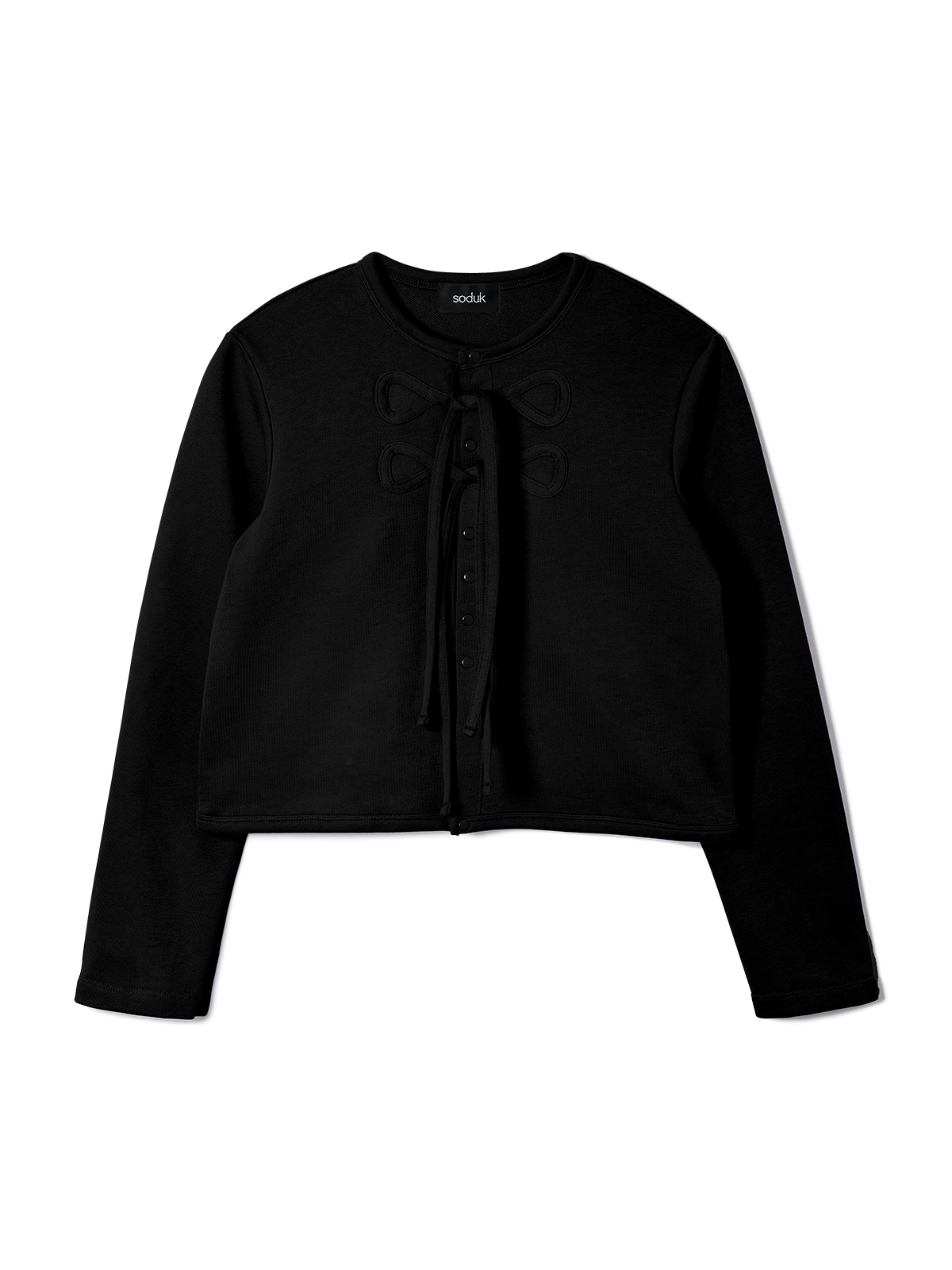 ribbon cardigan 詳細画像 black 1