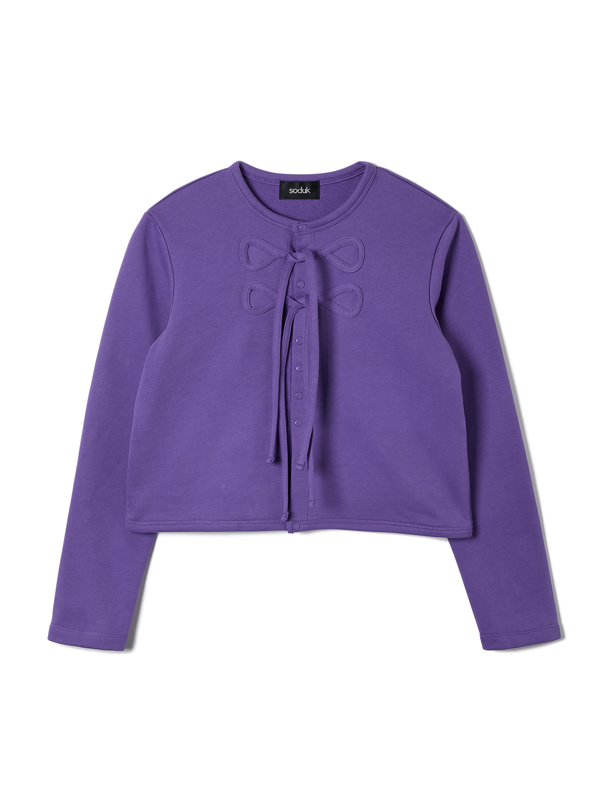 ribbon cardigan 詳細画像 purple 1