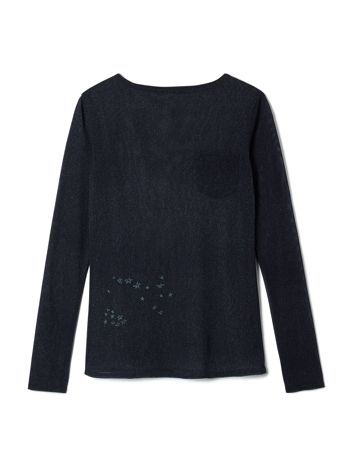 denim pocket mesh t-shirt