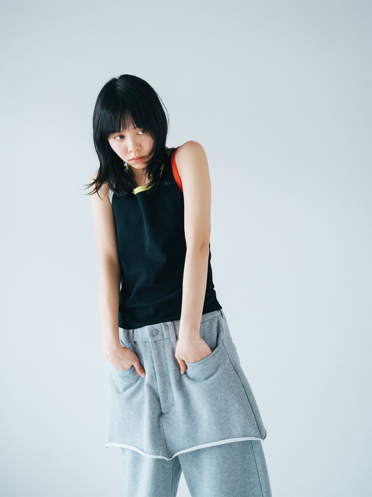 circle tank top 詳細画像 black 2