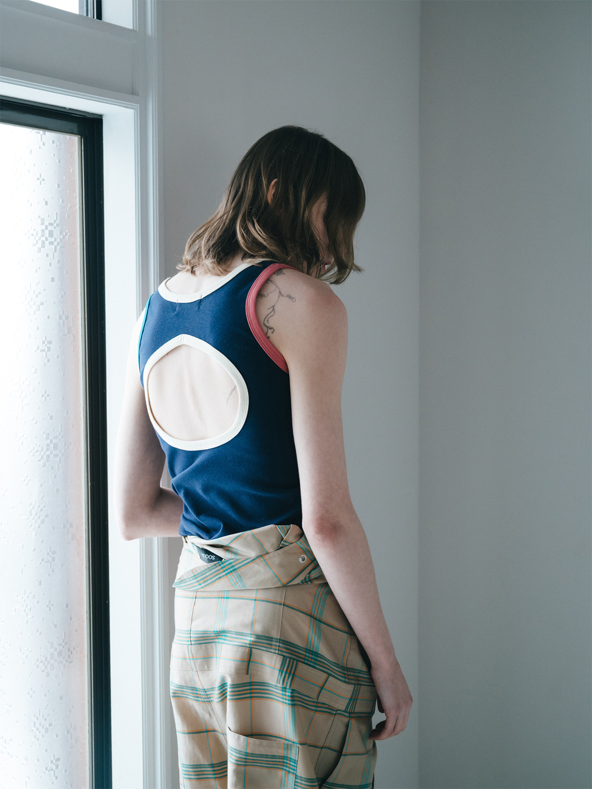 circle tank top 詳細画像 navy 2