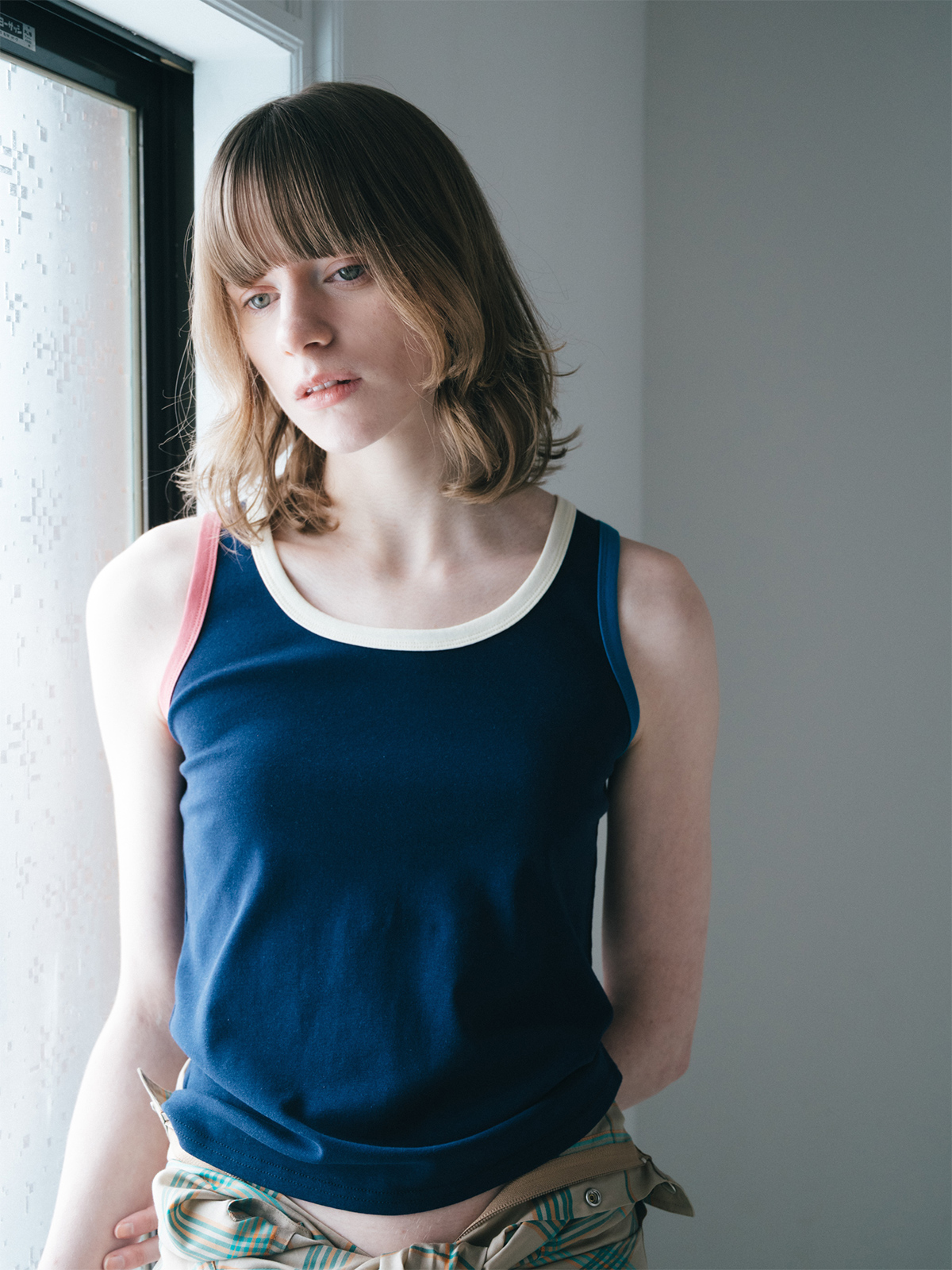 circle tank top 詳細画像 navy 3