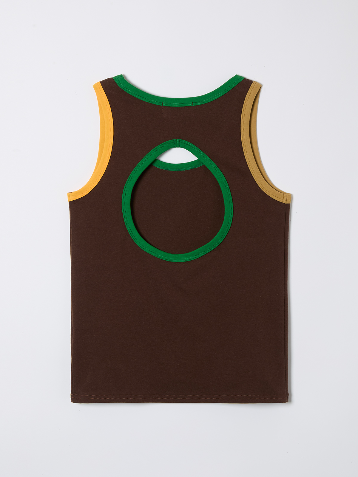 circle tank top 詳細画像 brown 2