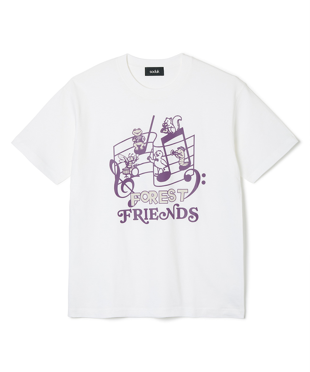 FOREST FRIENDS T-SHIRT 詳細画像 white 1