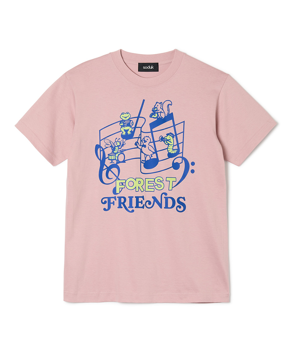 FOREST FRIENDS T-SHIRT 詳細画像 pink 1
