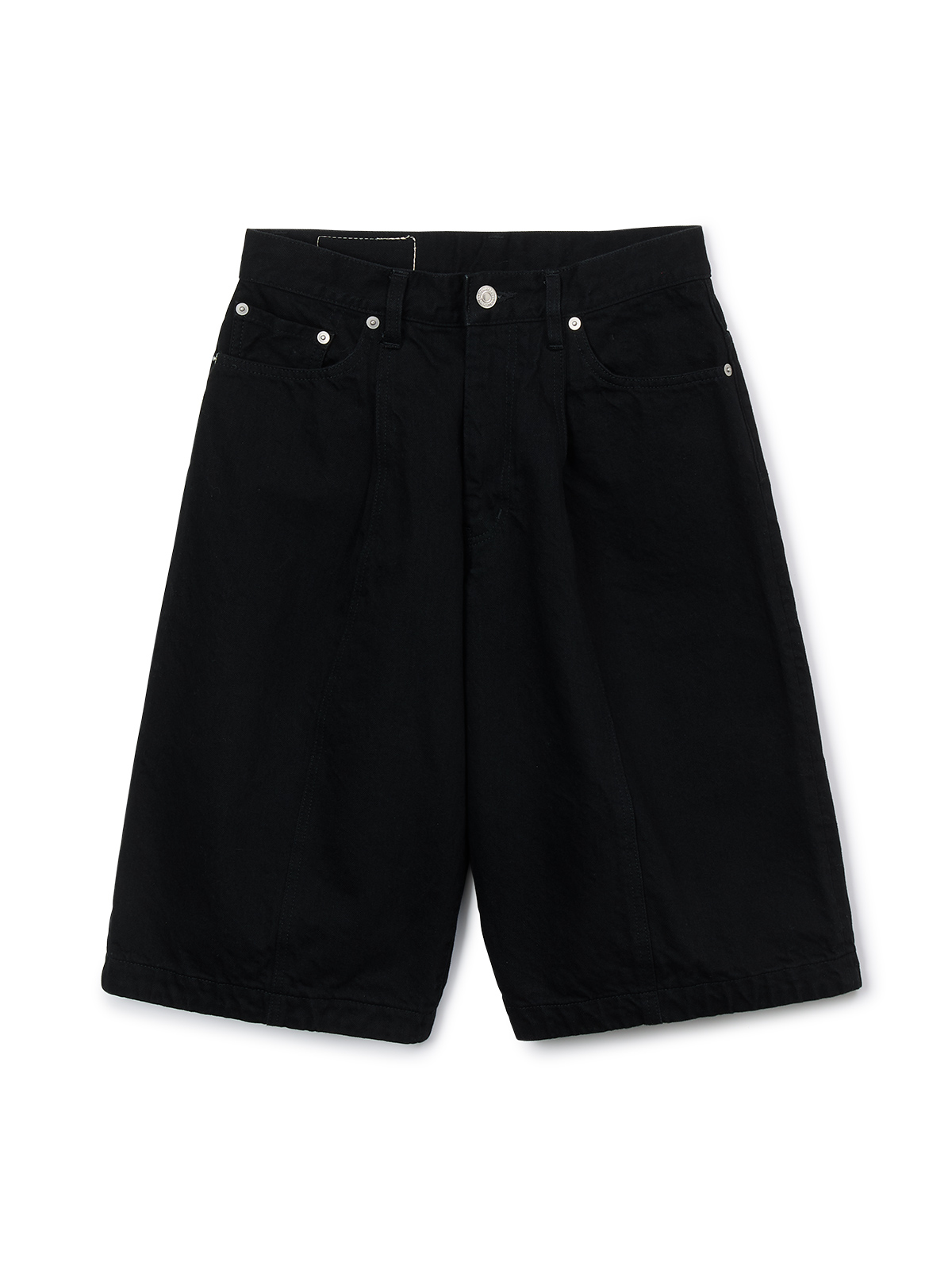 vintage denim short trousers 詳細画像 black 1