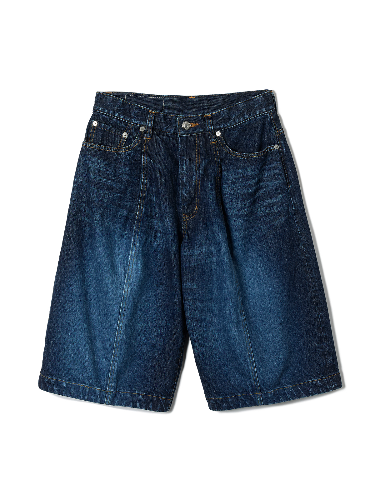 vintage denim short trousers 詳細画像 indigo 1