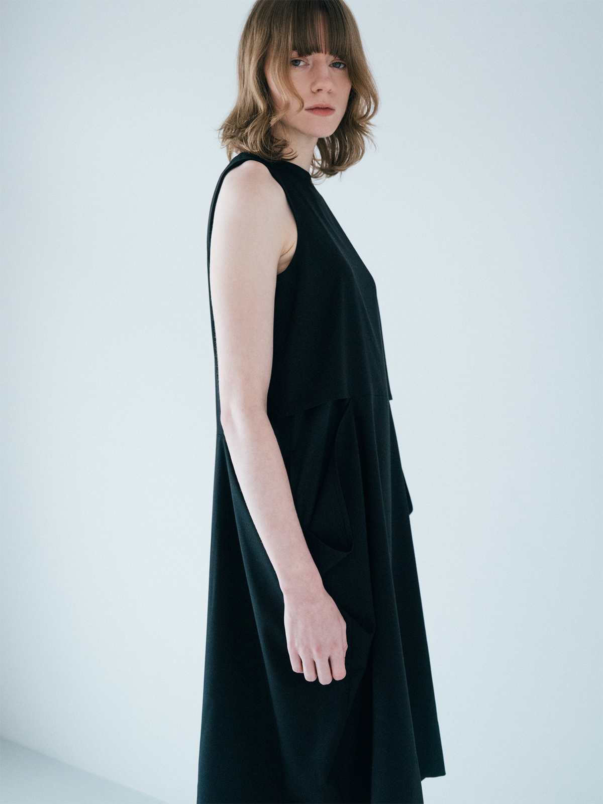 balloon shirt dress 詳細画像 black 6