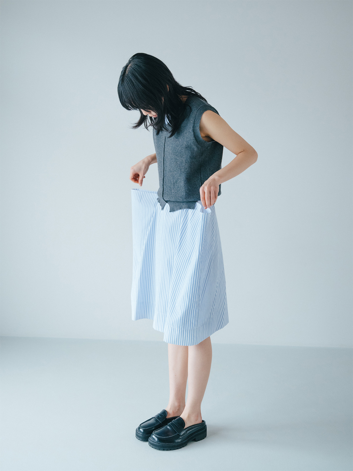 balloon shirt dress 詳細画像 blue 2