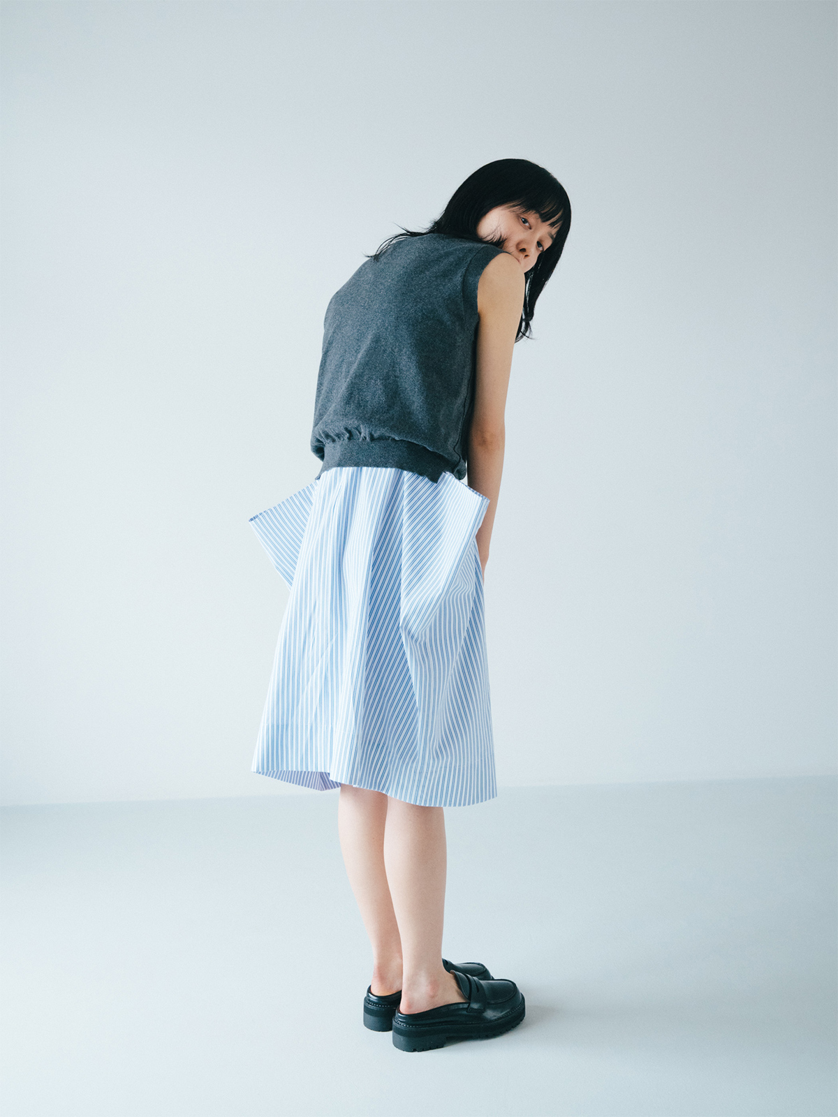 balloon shirt dress 詳細画像 blue 4