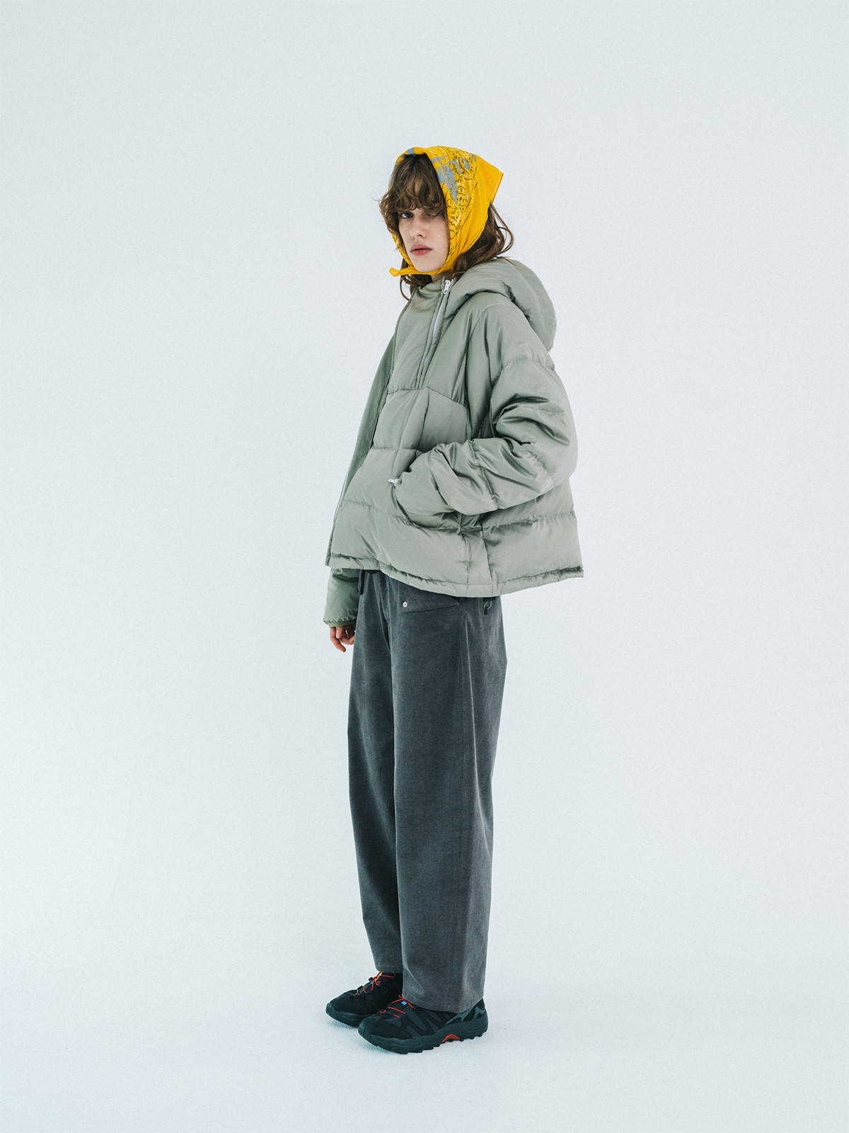 double zip down jacket 詳細画像 green 2