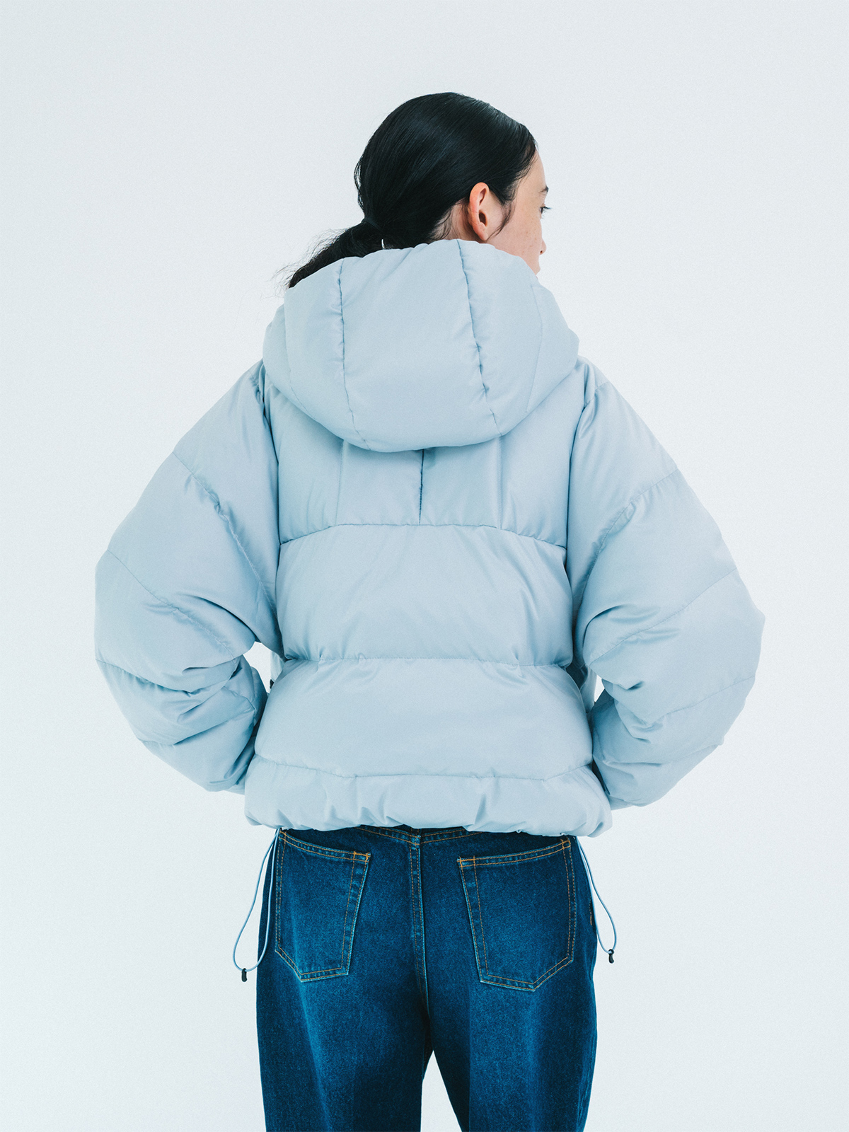 double zip down jacket 詳細画像 blue 2