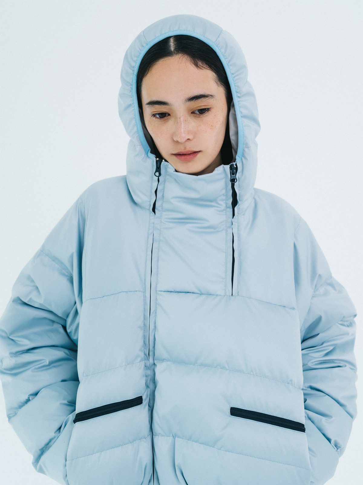 double zip down jacket 詳細画像 blue 4