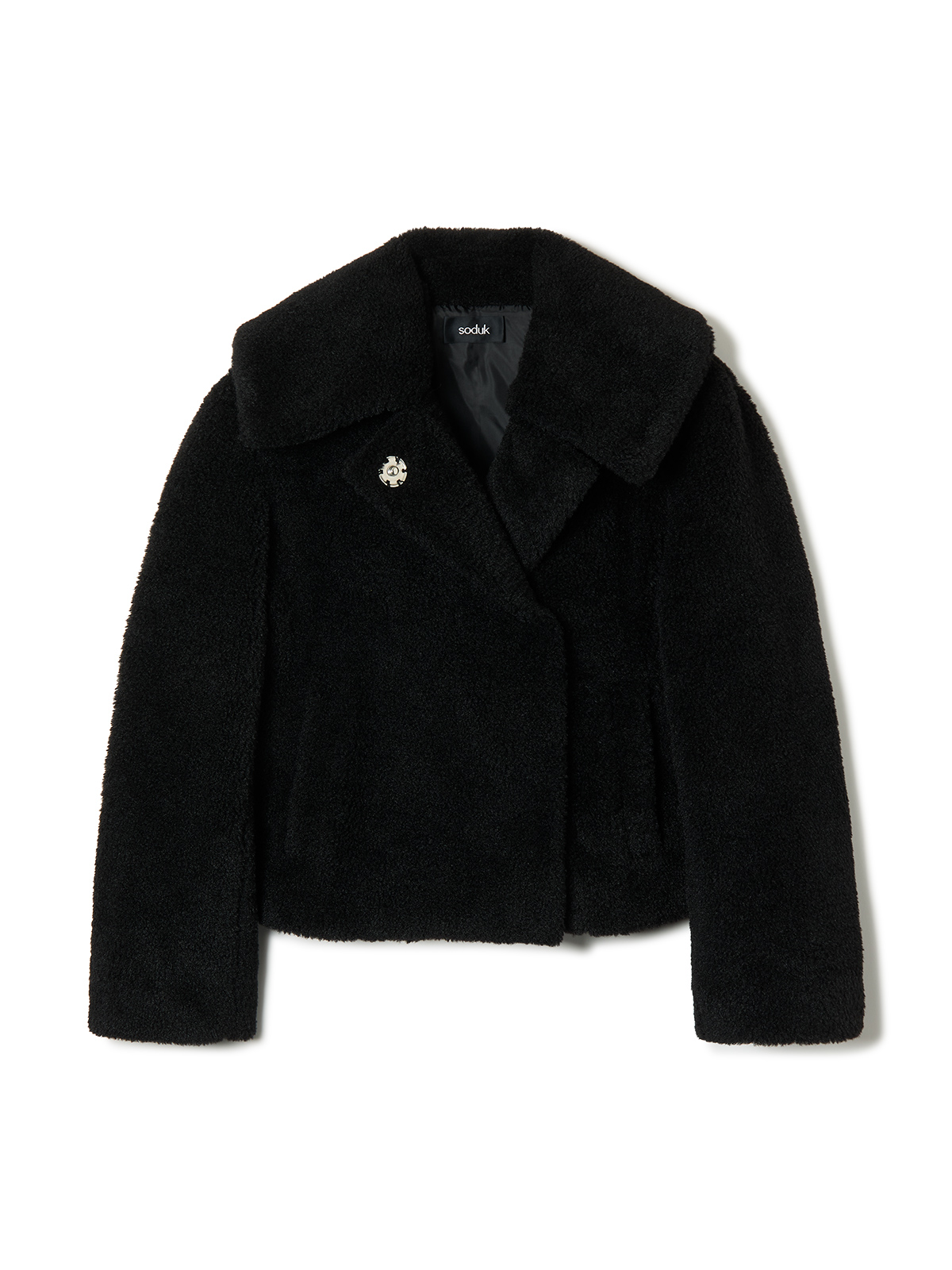 panel boa jacket 詳細画像 black 1
