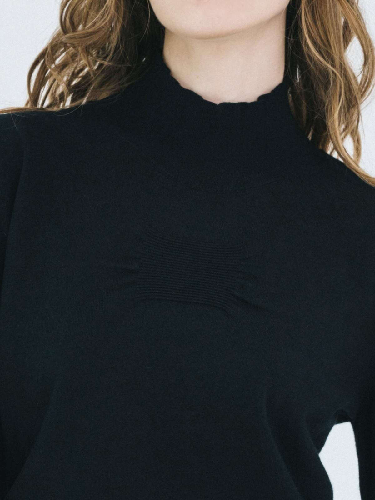 together knit top 詳細画像 black 2