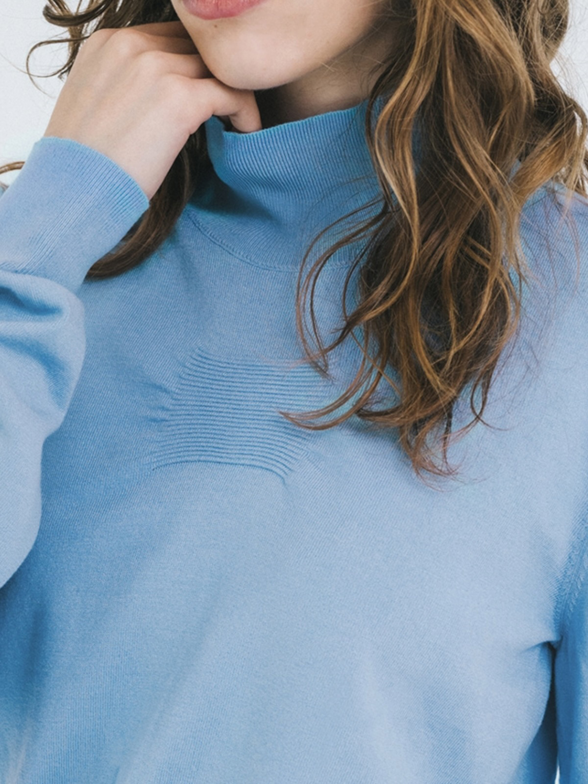 together knit top 詳細画像 blue 3