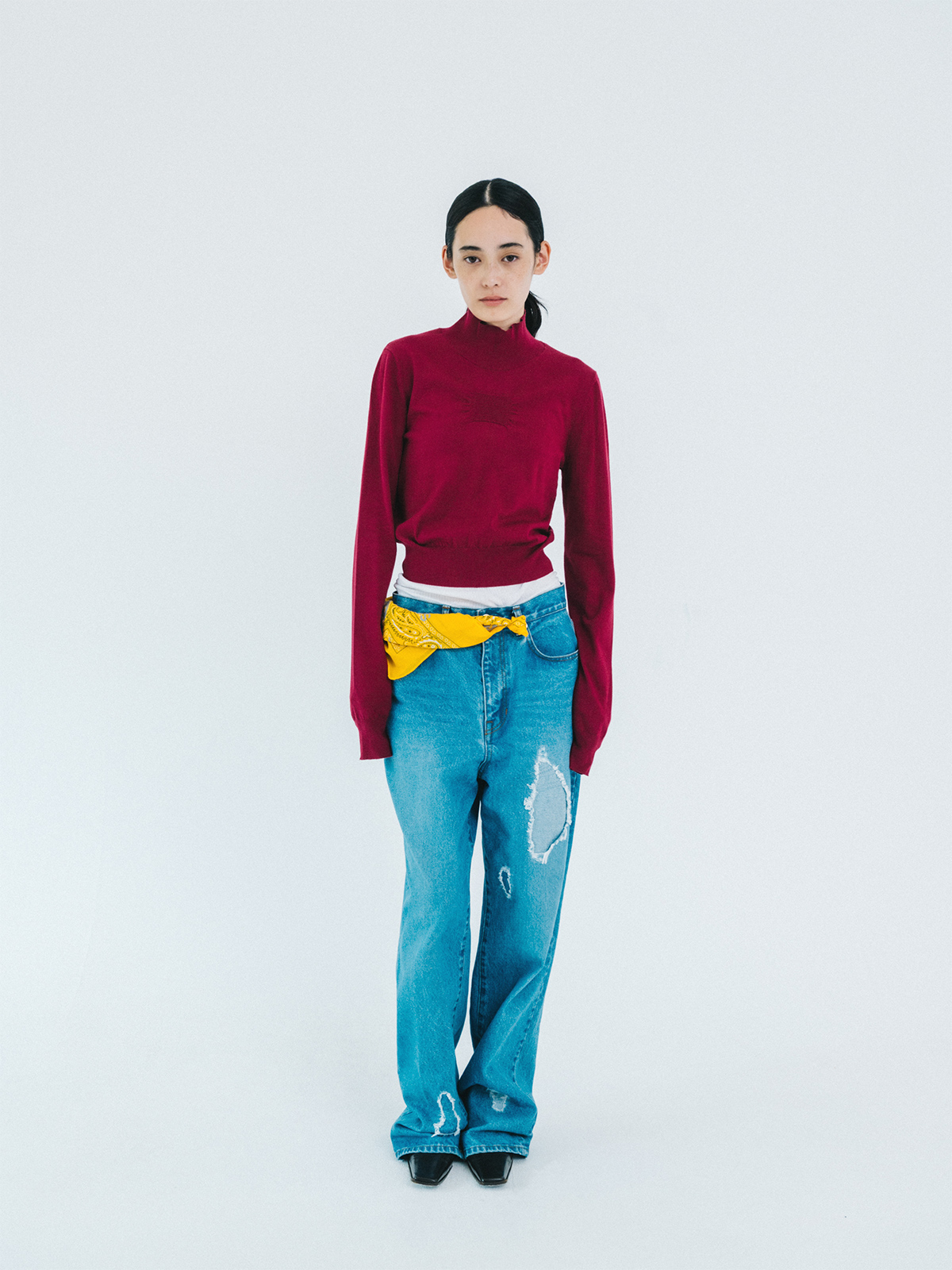 together knit top 詳細画像 purple 2