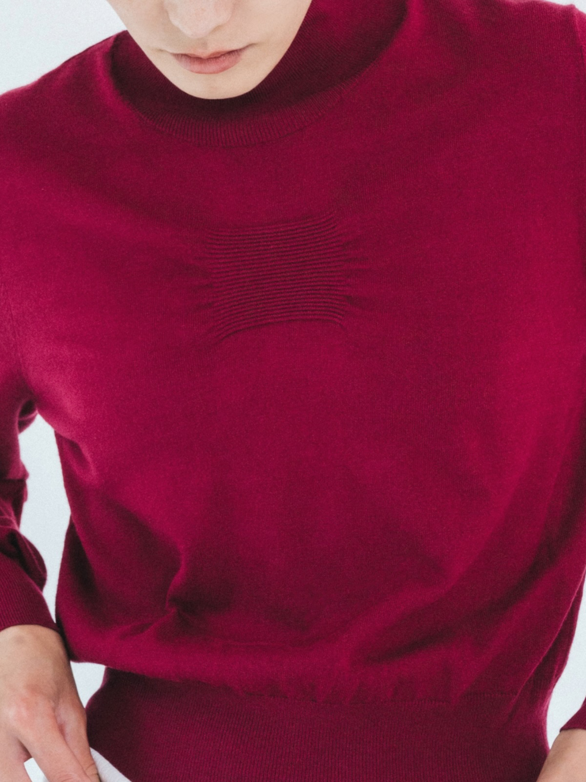 together knit top 詳細画像 purple 3