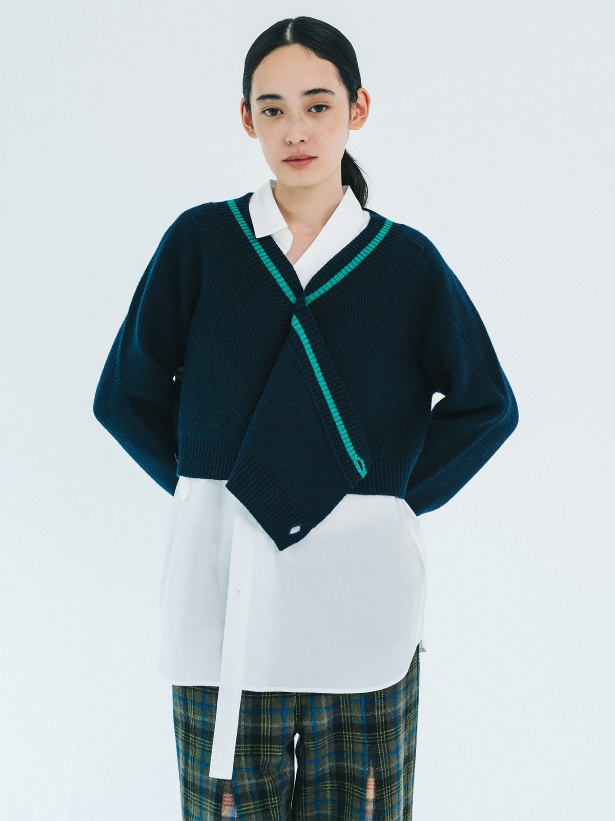 crossing knit cardigan 詳細画像 navy 1