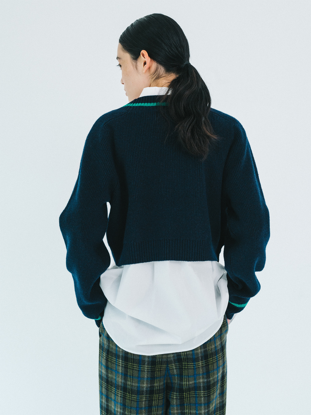 crossing knit cardigan 詳細画像 navy 2
