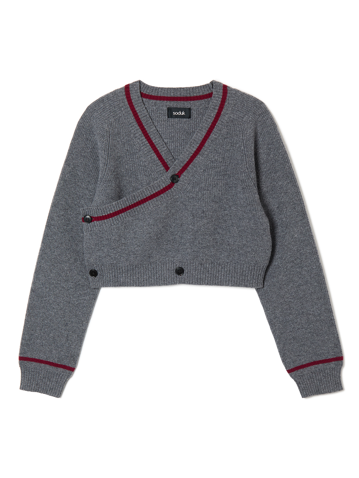 crossing knit cardigan 詳細画像 gray 1