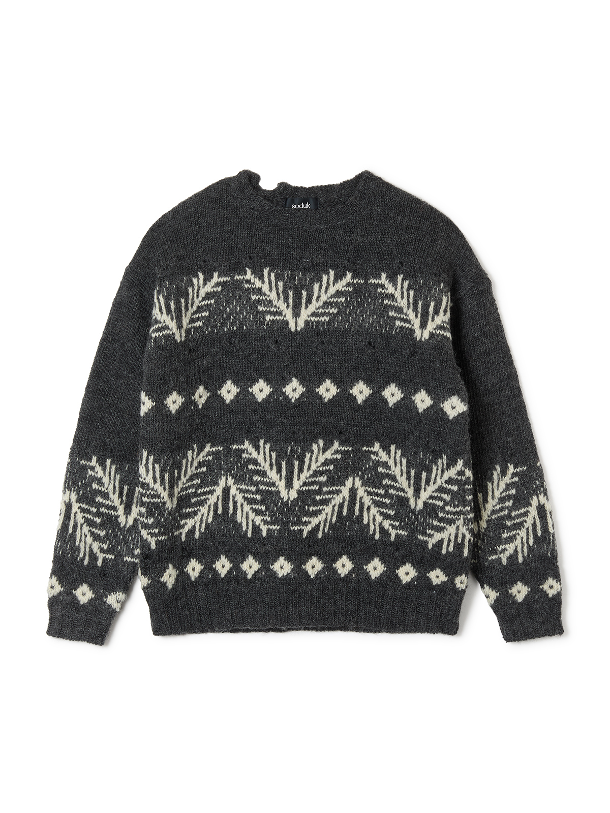 holes everywhere knit top
