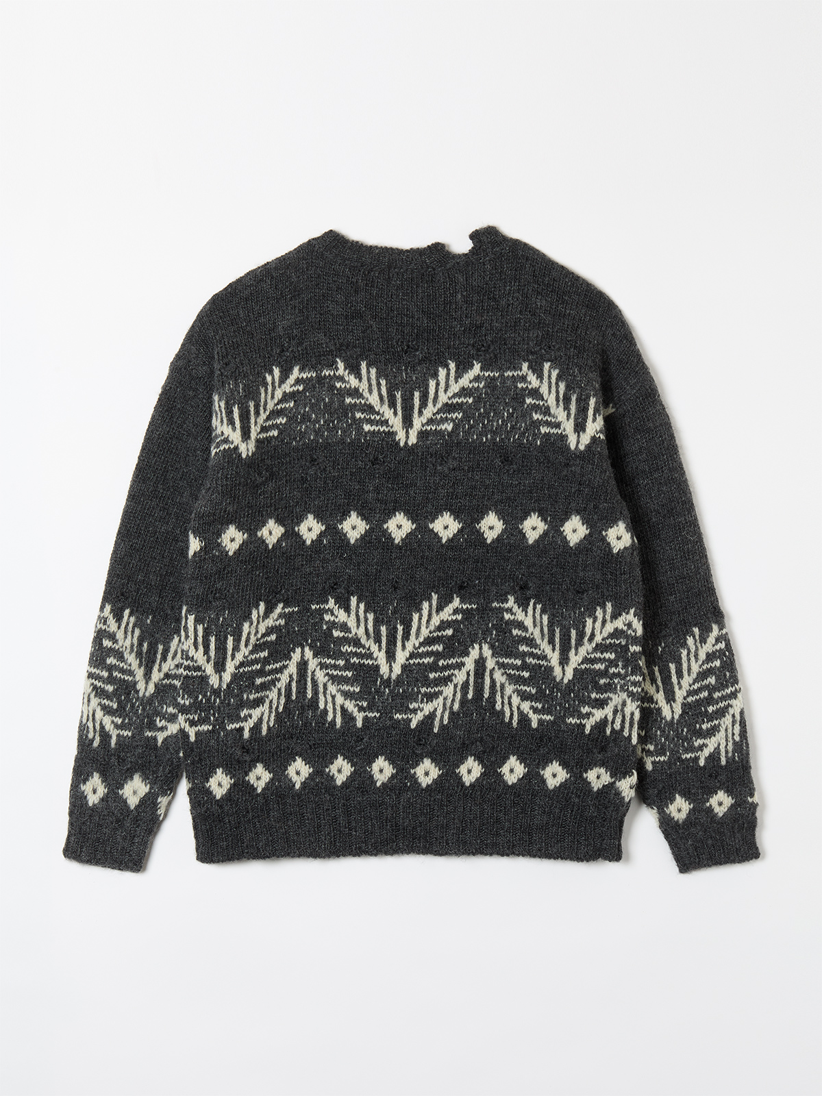 holes everywhere knit top 詳細画像 gray 2