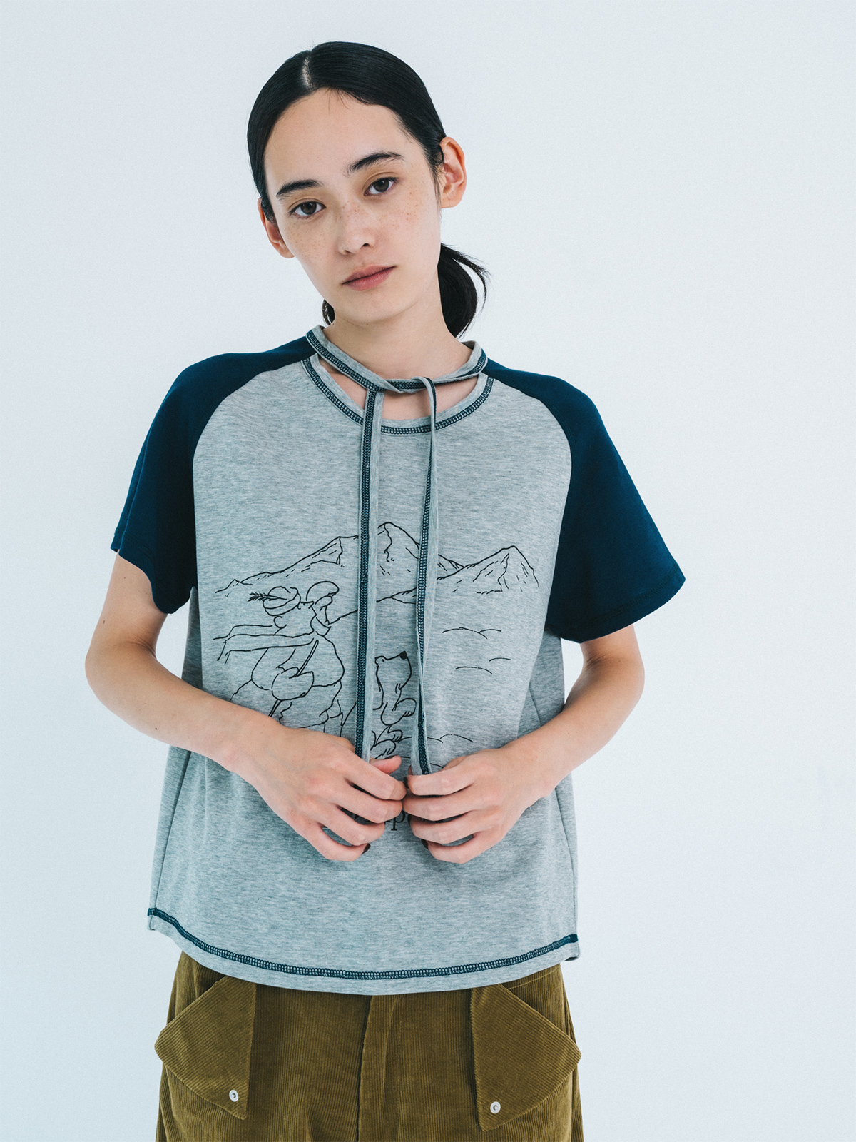 in the alpen t-shirt 詳細画像 gray 2