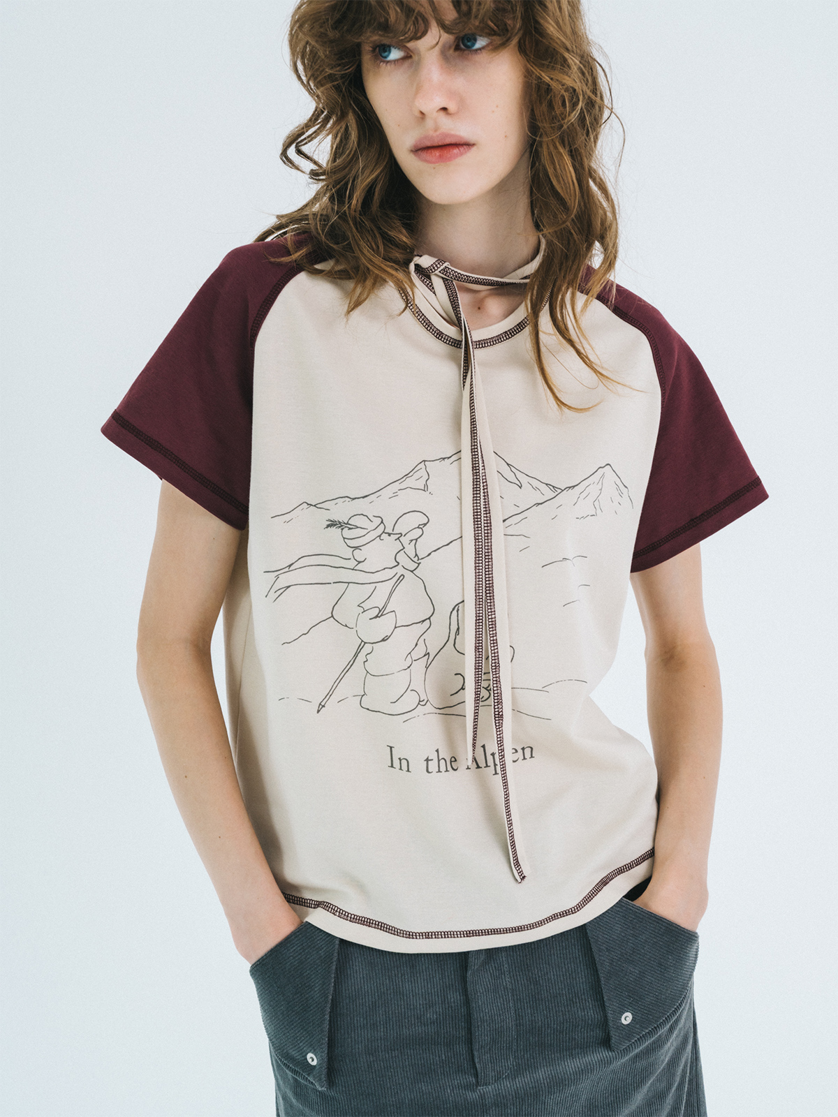 in the alpen t-shirt 詳細画像 beige 2