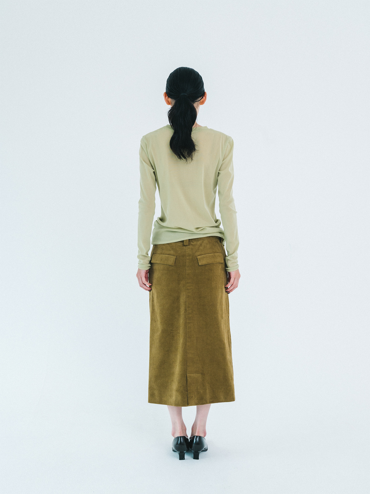 little bird mesh t-shirt 詳細画像 green 3