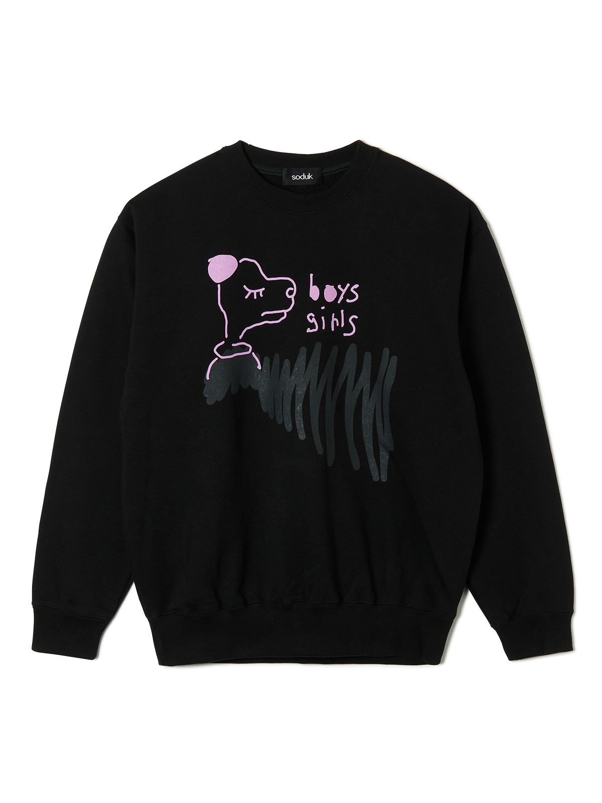 boys and girls pull over 詳細画像 black 1