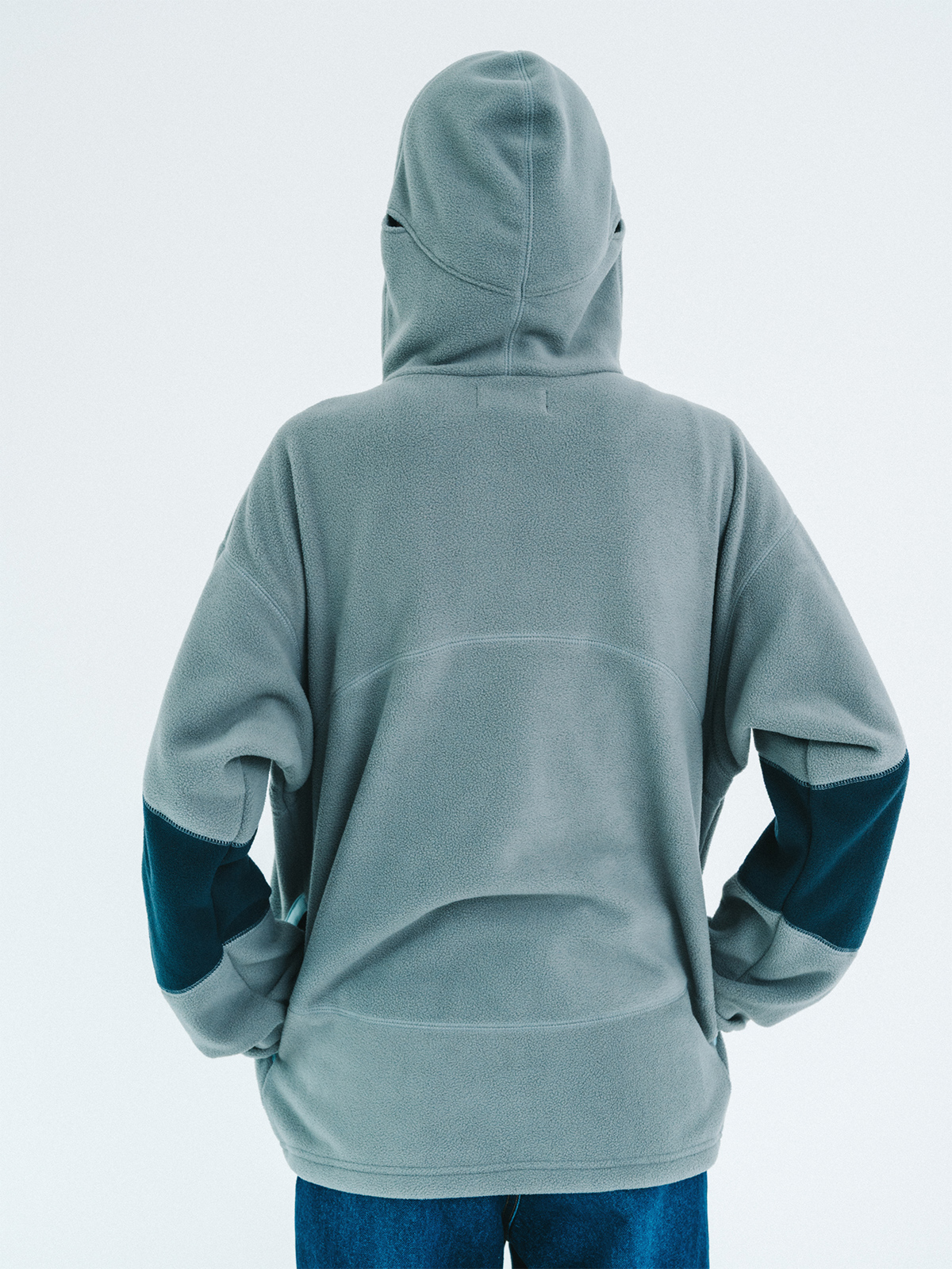 light fleece hoodie 詳細画像 gray 2