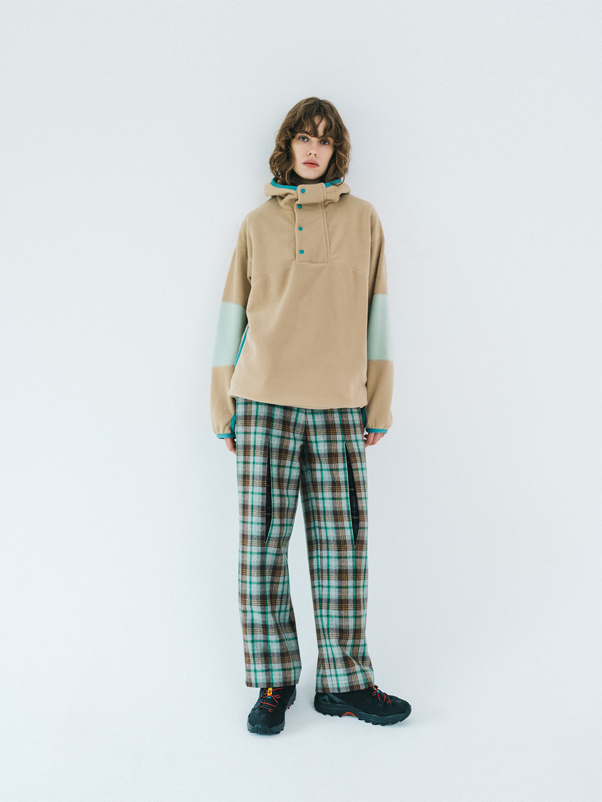light fleece hoodie 詳細画像 beige 3