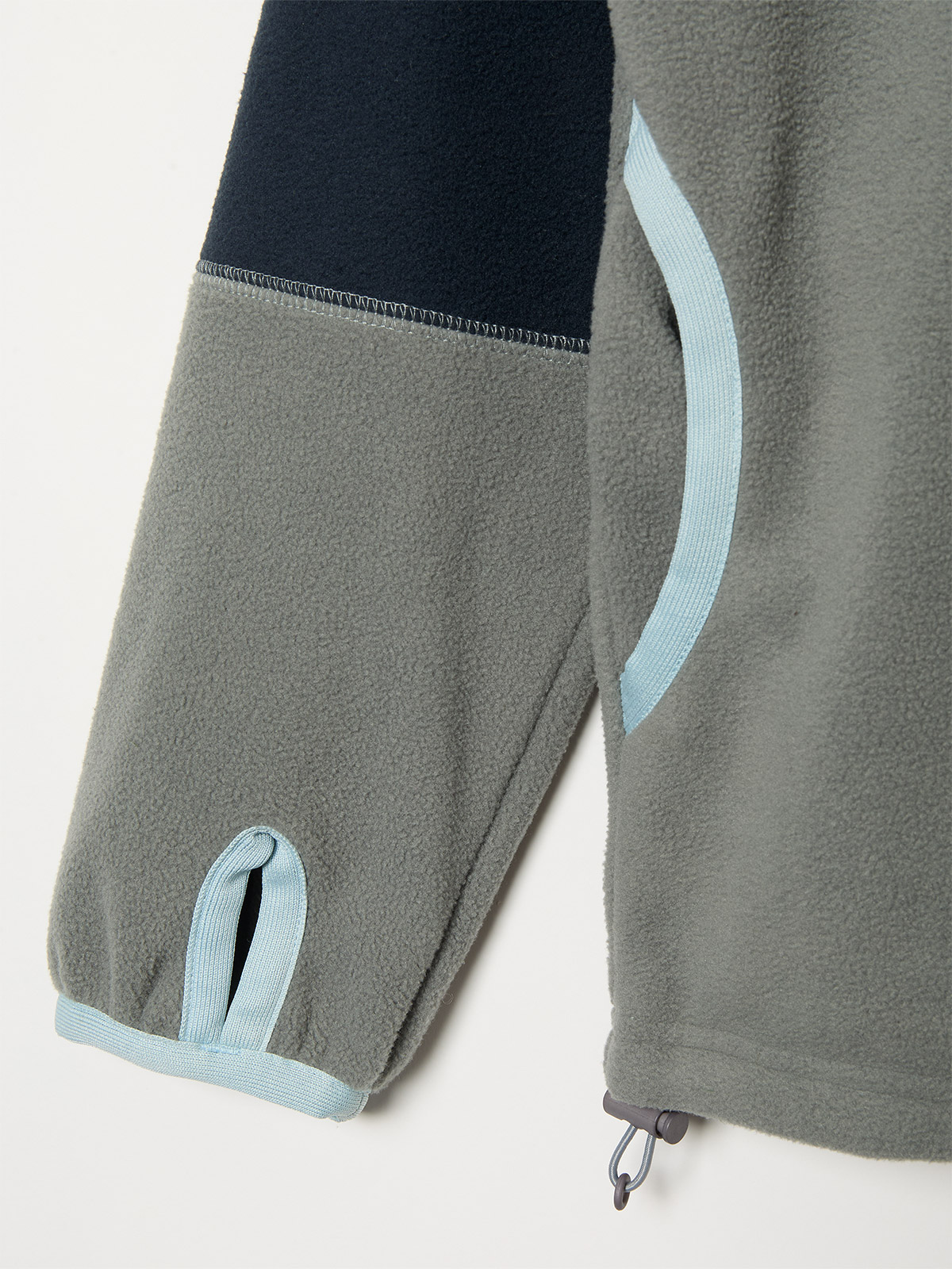 light fleece hoodie 詳細画像 gray 4