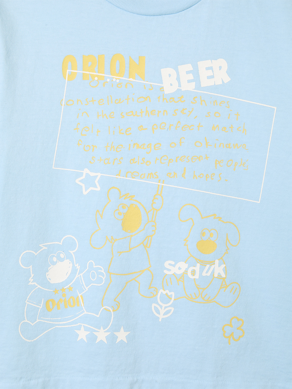 history of orion beer t-shirt 詳細画像 blue 3