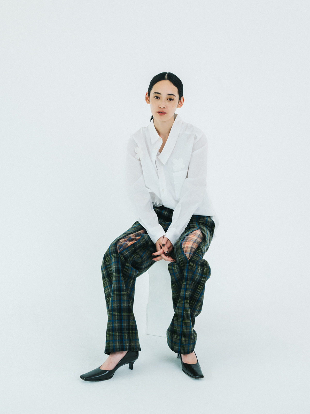 &ldquo;on the knee&rdquo; easy trousers 詳細画像 charcoal gray 1