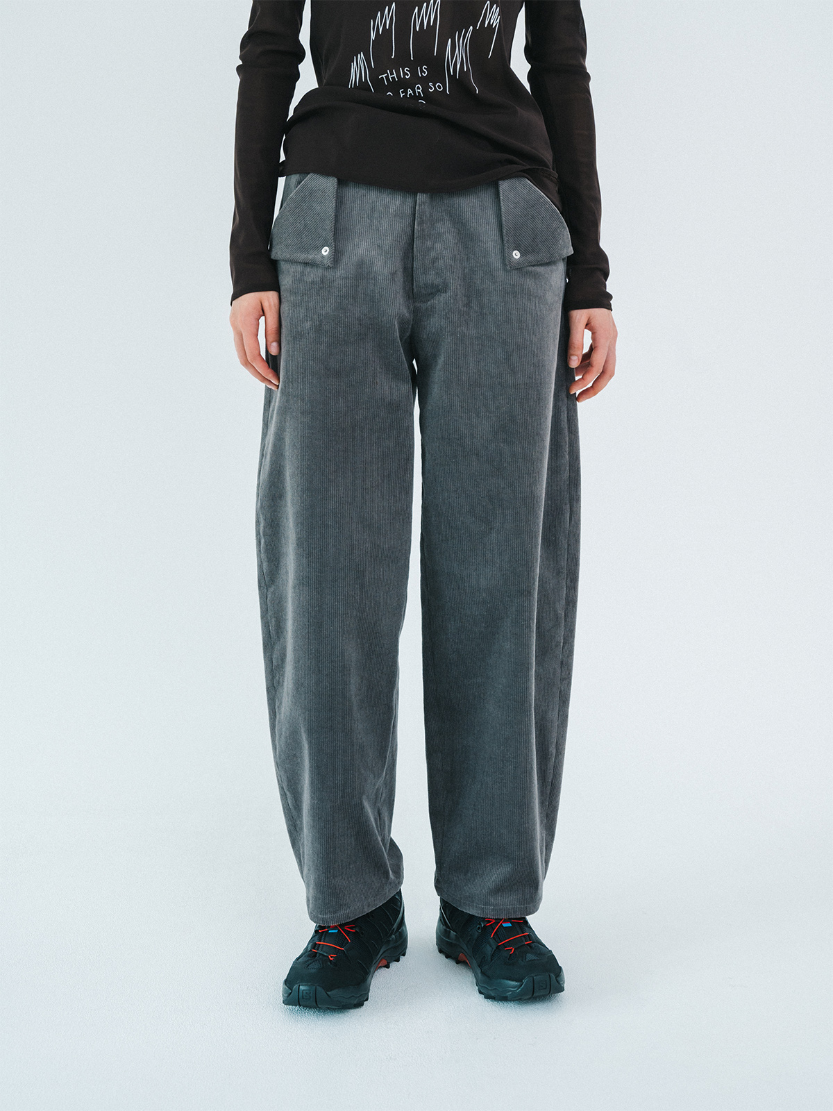 triangle pocket trousers 詳細画像 gray 1